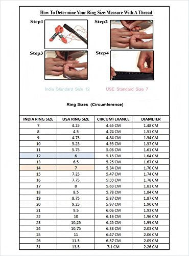 atjewels 14K White Gold Over 925 Silver Princess White CZ Bridal Ring Set For Women MOTHER'S DAY SPECIAL OFFER - atjewels.in