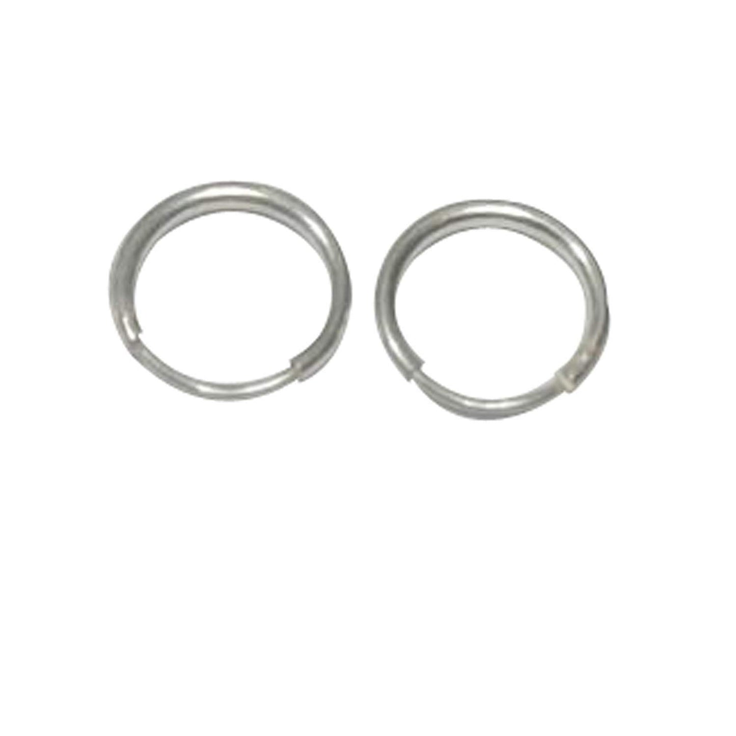 atjewels .925 Sterling Silver Small Hoop Earrings For Girl's and Women's 28mm - atjewels.in