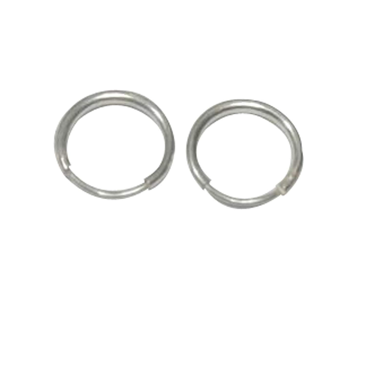 atjewels .925 Sterling Silver Small Hoop Earrings For Girl's and Women's 28mm - atjewels.in