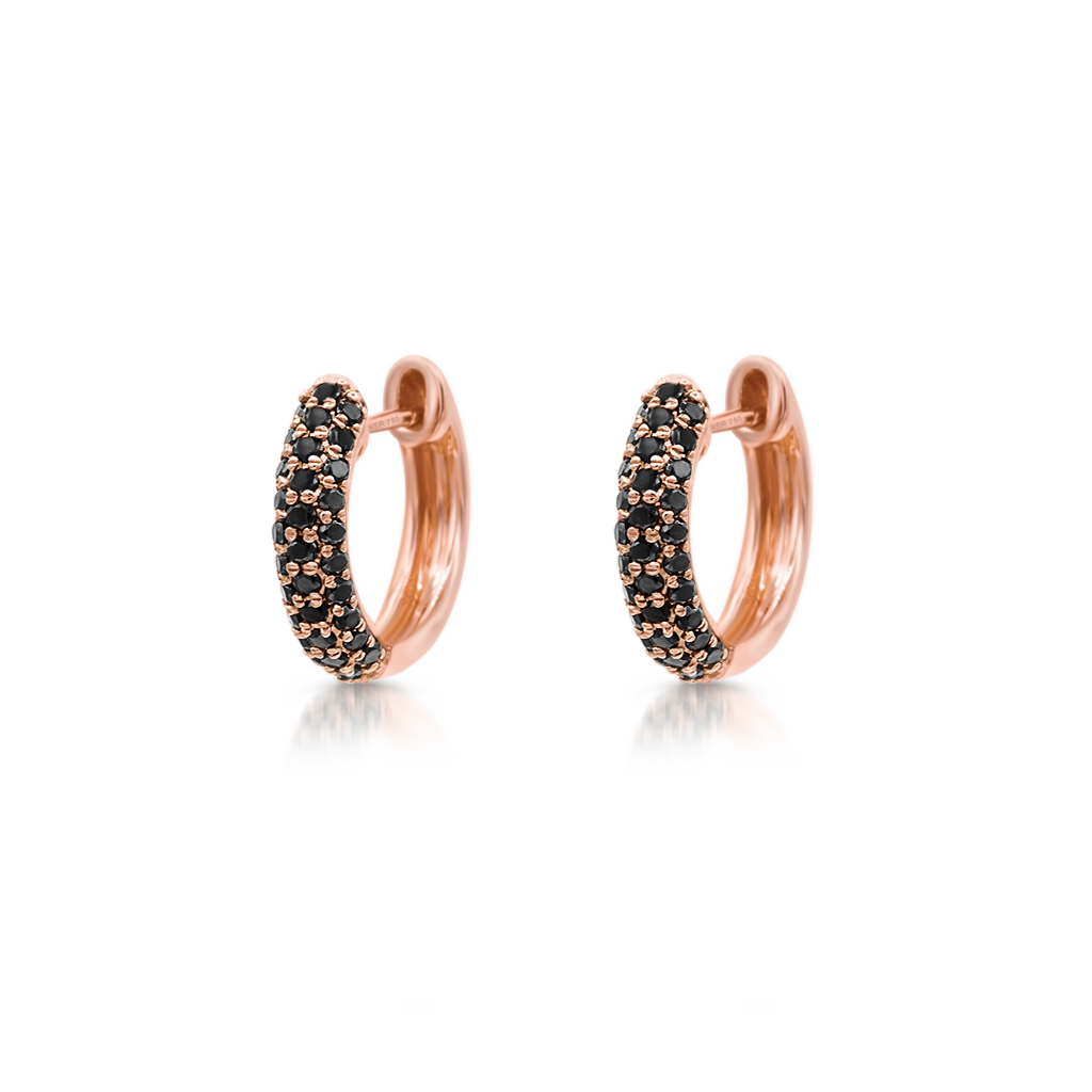 Black Diamond Spike Hoop Earrings – Bespoke Fine Jewelry Ltd