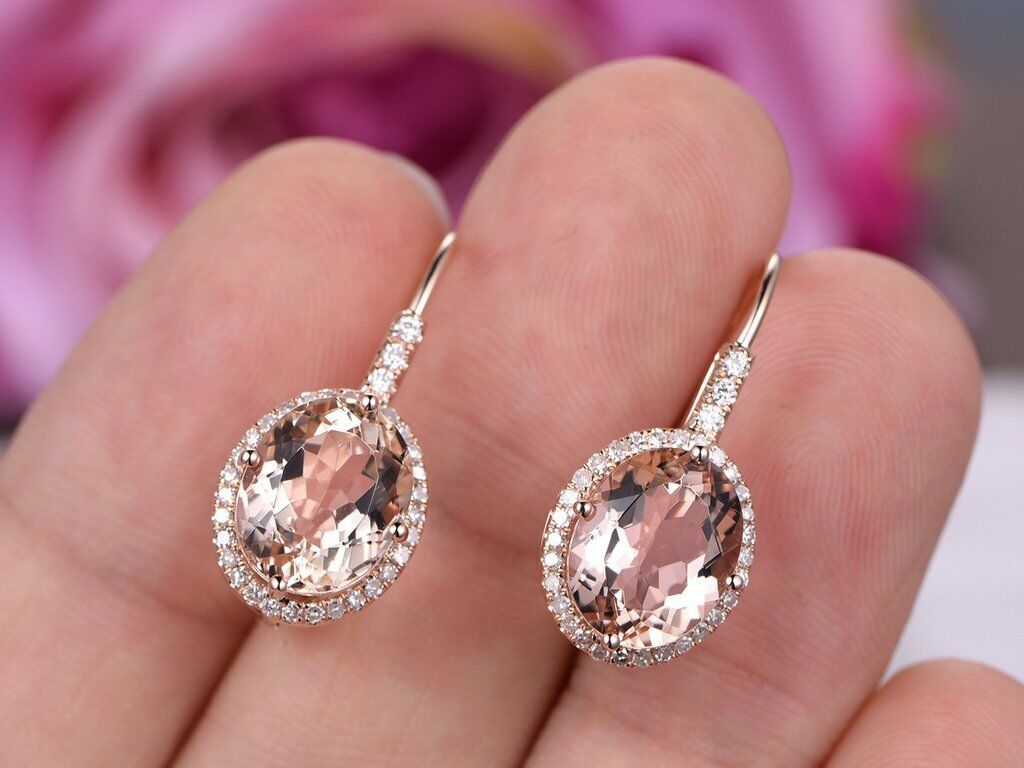 Buy quality Pie oval solitaire look diamond stud earring in 1.07 cts in Pune