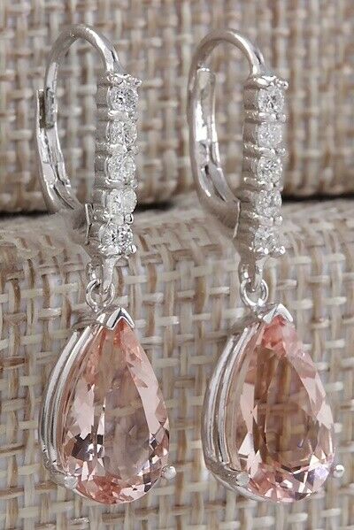 Luca 1.66ctw Pink Diamond Halo Dangle Huggie Hoop Earrings 18k Gold Ca –  Jewelryauthority