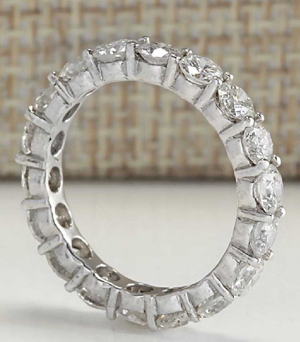 2.5 CT Round Cut Diamond 14k White Gold Over Eternity Wedding Women's Band Ring - atjewels.in