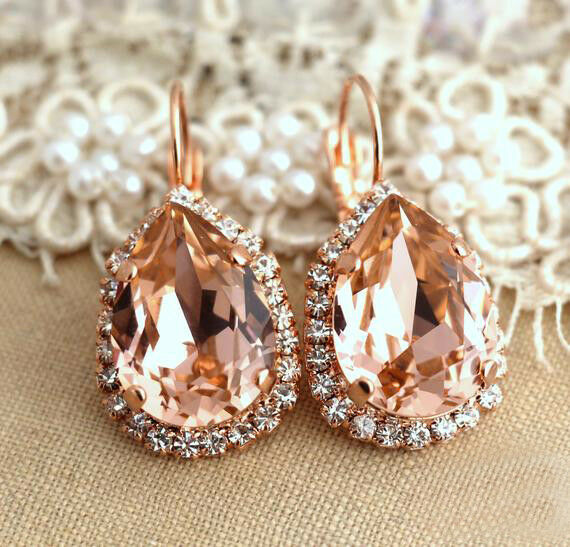 Leverback hot sale stud earrings