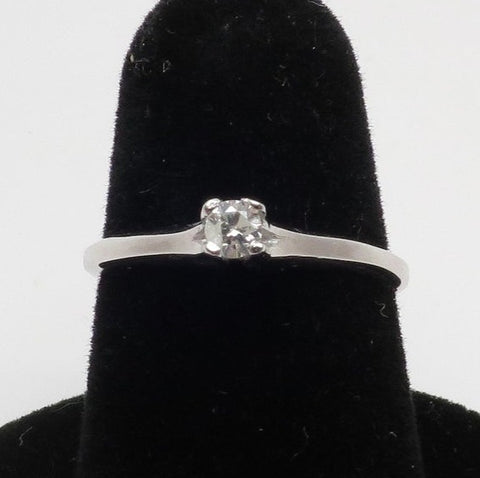 1 CT Round Cut Diamond 925 Sterling Silver Unisex Solitaire Engagement Ring