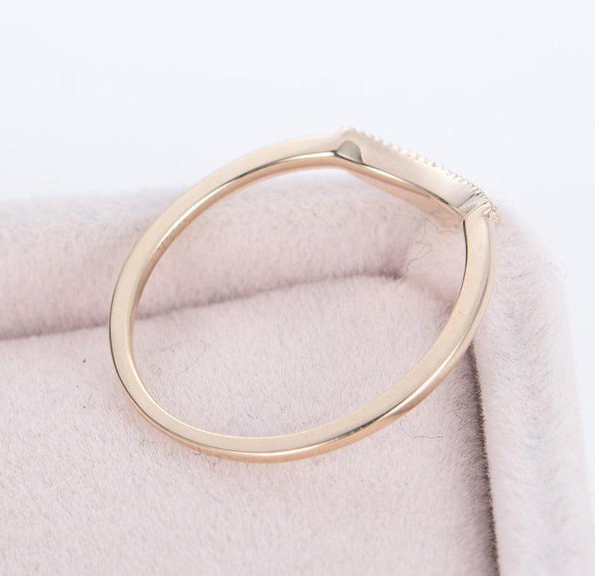 0.10 CT Sterling Silver Round Cut Diamond Unique Promise Anniversary Ring