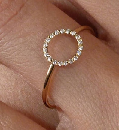 0.10 CT Round Cut Diamond 925 Sterling Silver Women Princess Ring Gift For Her