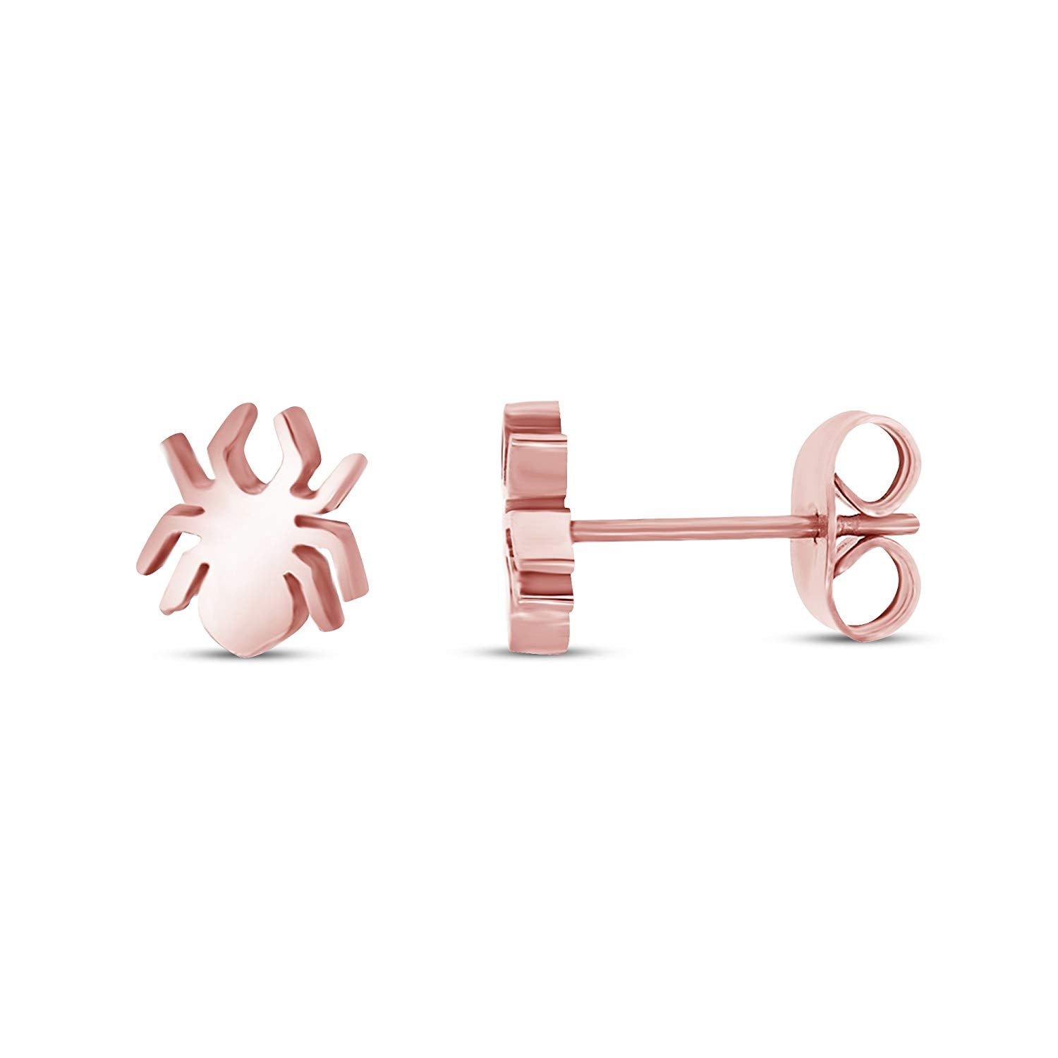 atjewels Spider Stud Earrings in 14k Rose Gold Plated on 925 Sterling Silver For Women's MOTHER'S DAY SPECIAL OFFER - atjewels.in