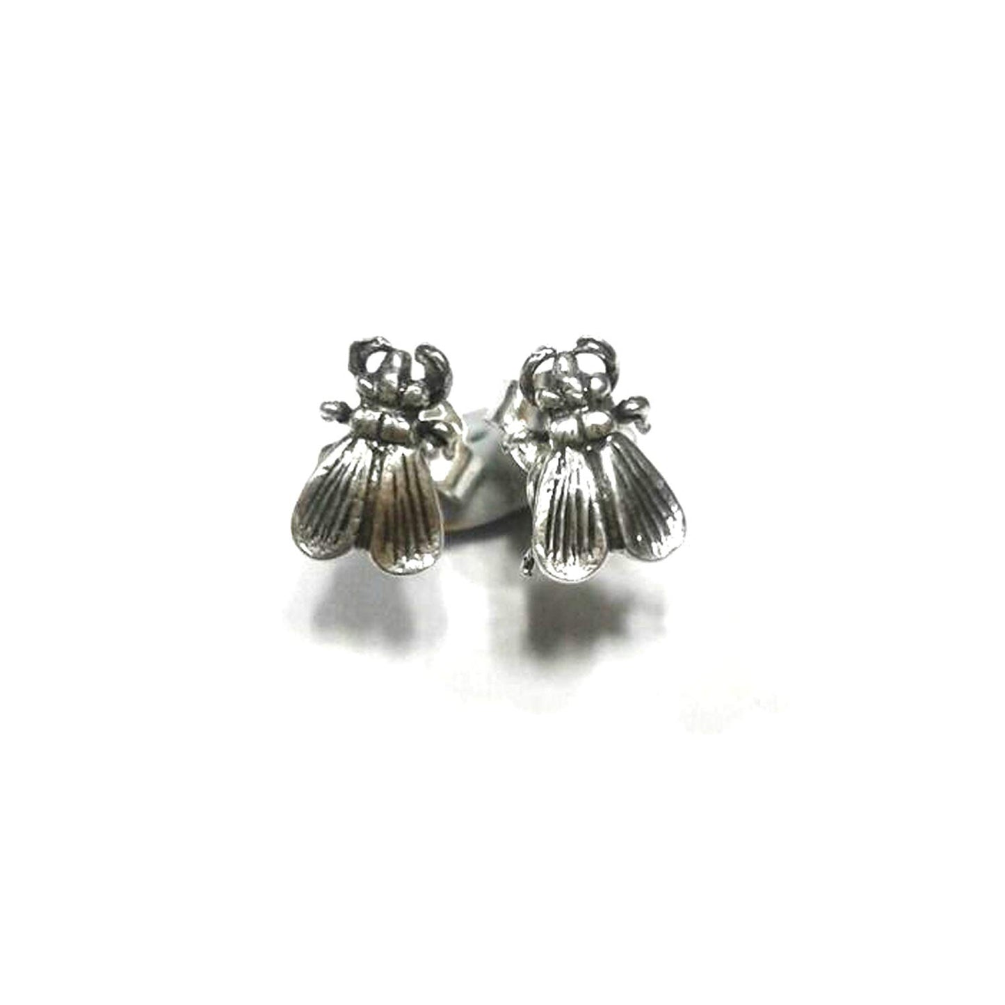 atjewels Oxidised .925 Sterling Silver Bee Stud Earrings For Girl's and Women's For MOTHER'S DAY SPECIAL OFFER - atjewels.in