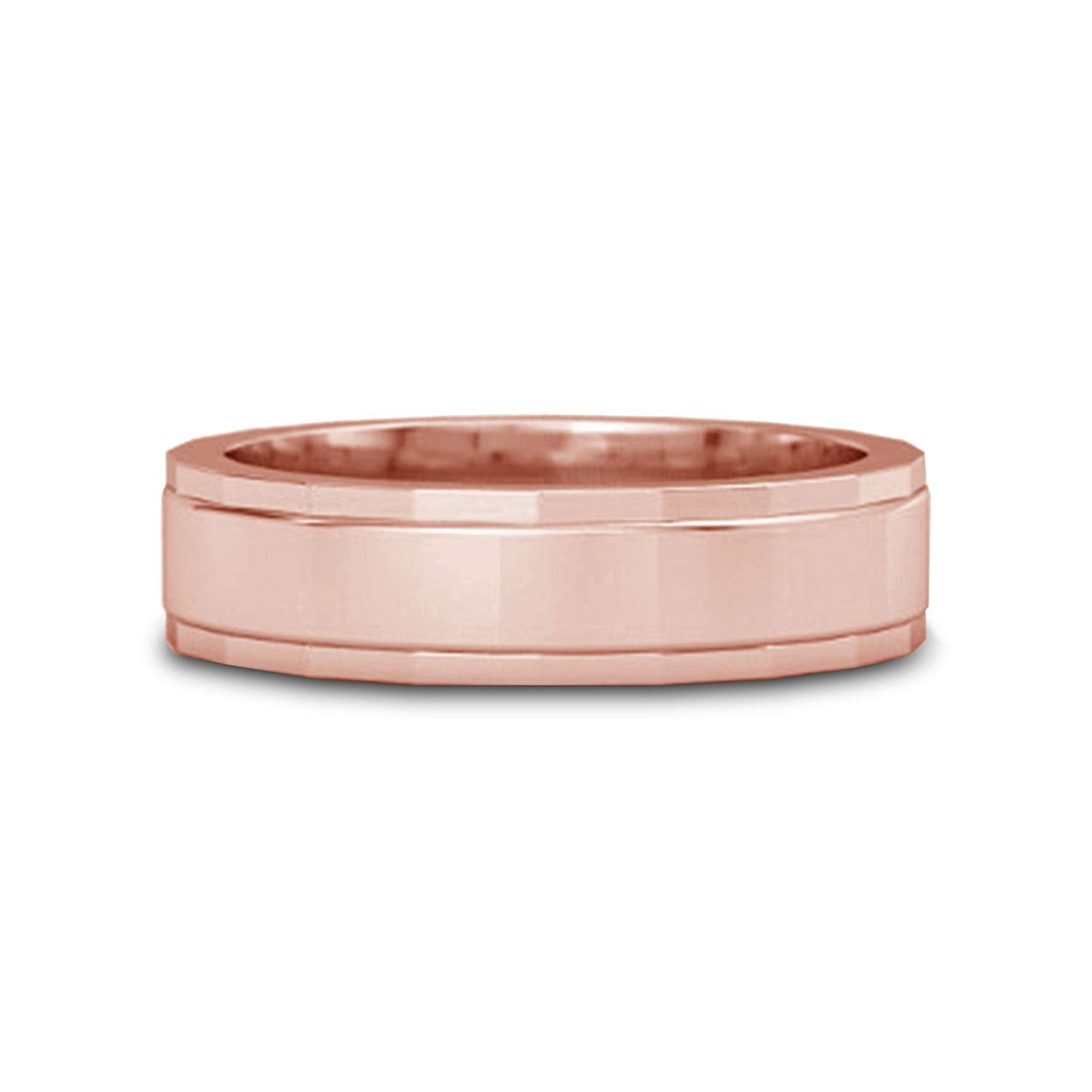 atjewels 18K Rose Gold Over 925 Sterling Silver Anniversary Band Rings For Men's MOTHER'S DAY SPECIAL OFFER - atjewels.in