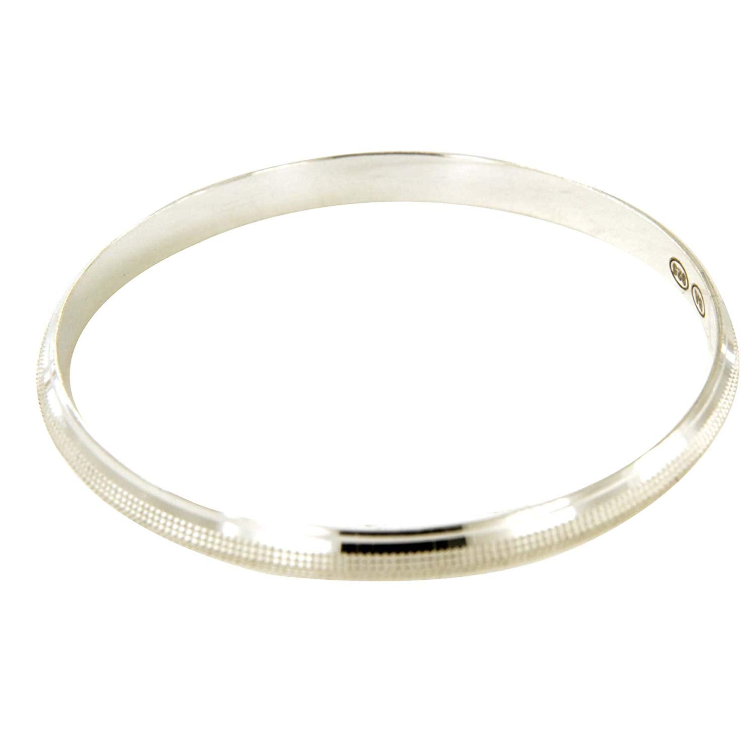 atjewels .925 Sterling Silver 8"L Bangle Bracelet For Men's And Boys For MOTHER'S DAY SPECIAL OFFER - atjewels.in