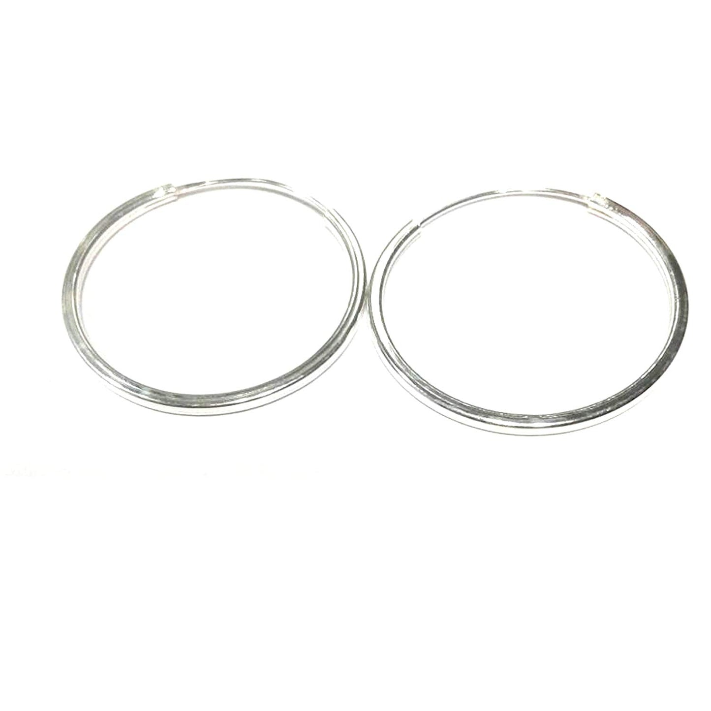 atjewels .925 Sterling Silver Large Hoop Earrings For Girl's and Women's For MOTHER'S DAY SPECIAL OFFER - atjewels.in