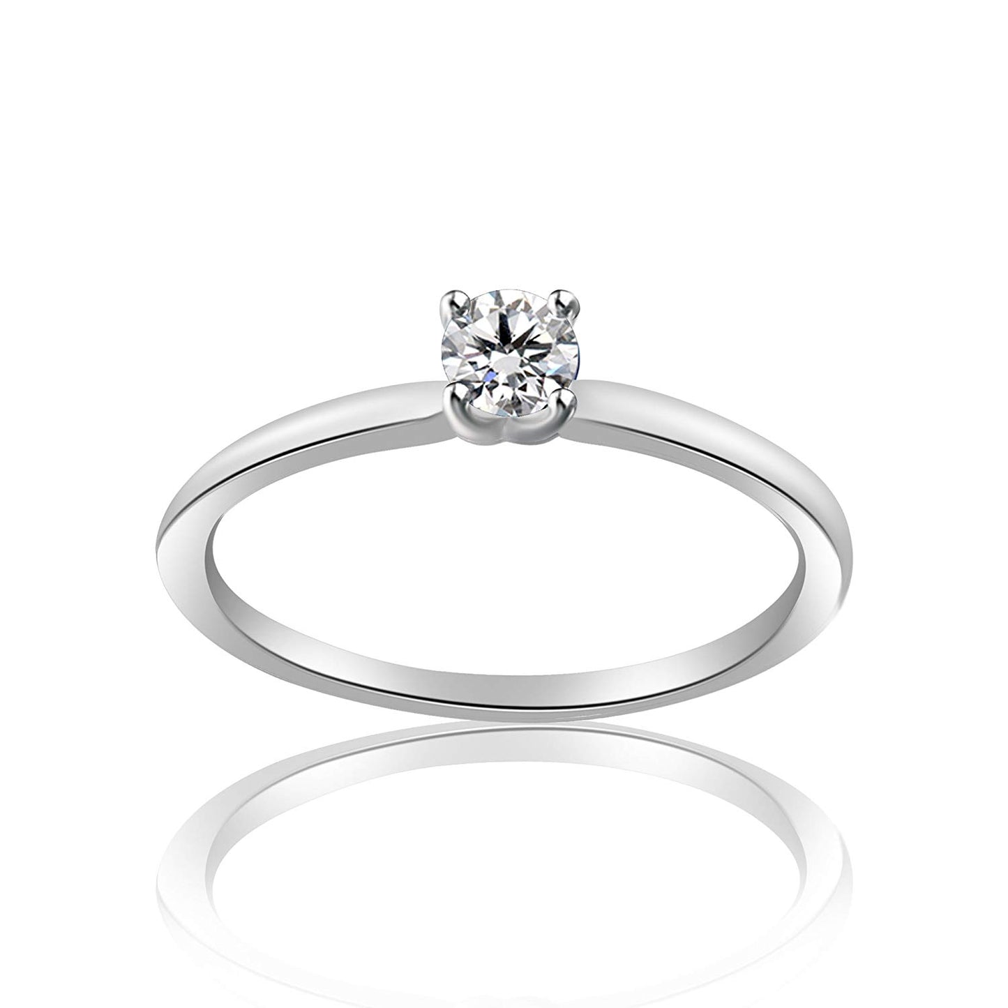 atjewels Free Shipping Women's Wedding Band Ring White CZ With 18K White Gold Over .925 Sterling Silver MOTHER'S DAY SPECIAL OFFER - atjewels.in