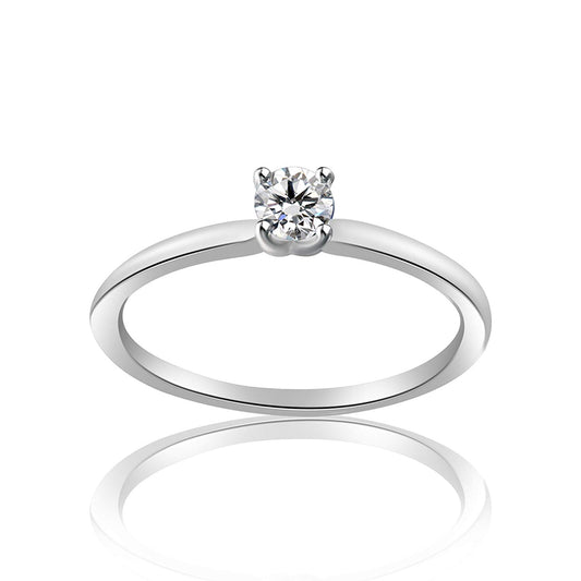 atjewels Free Shipping Women's Wedding Band Ring White CZ With 18K White Gold Over .925 Sterling Silver MOTHER'S DAY SPECIAL OFFER - atjewels.in