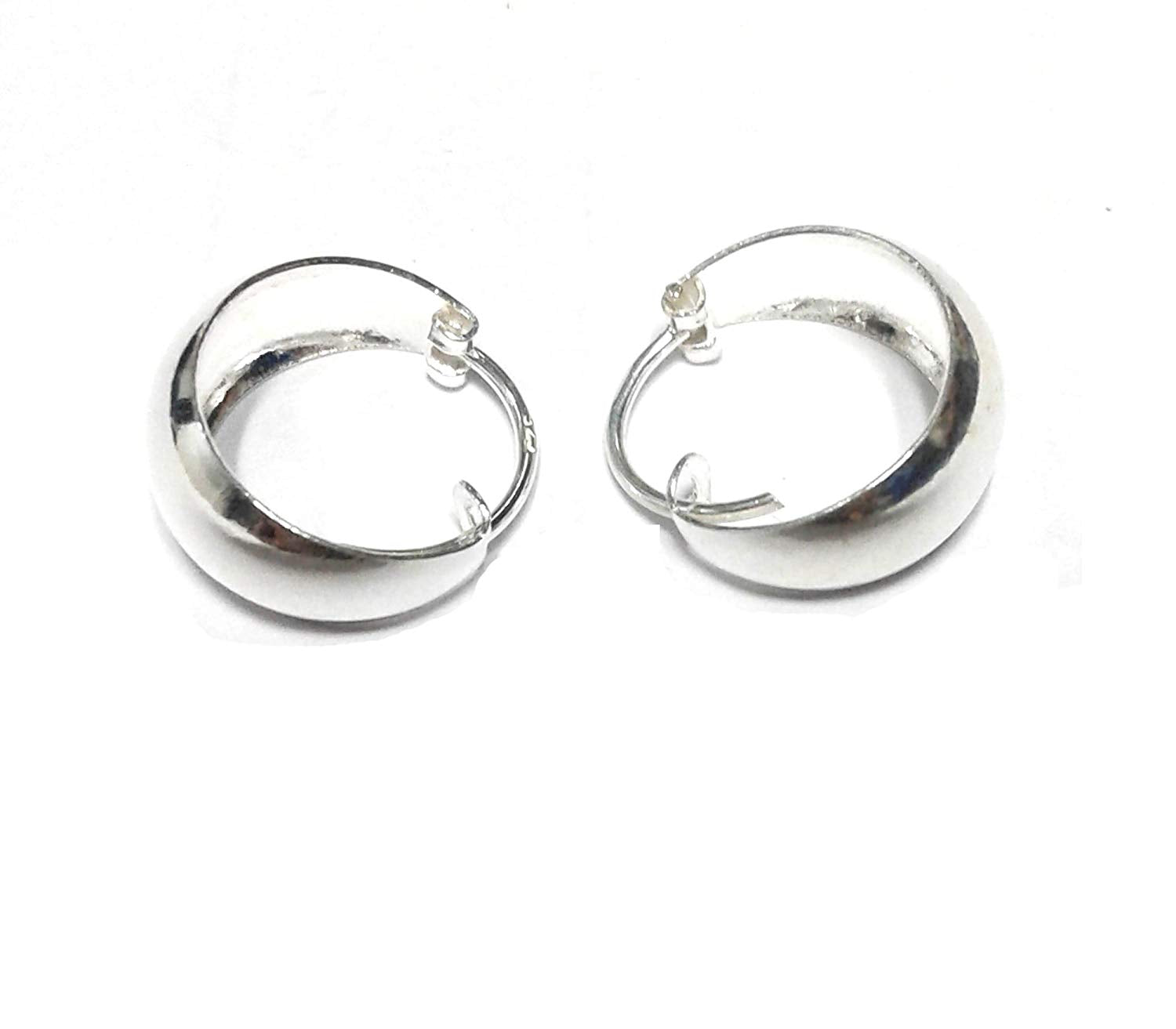 atjewels .925 Sterling Silver Hoop Earrings For Girl's and Women's For MOTHER'S DAY SPECIAL OFFER - atjewels.in