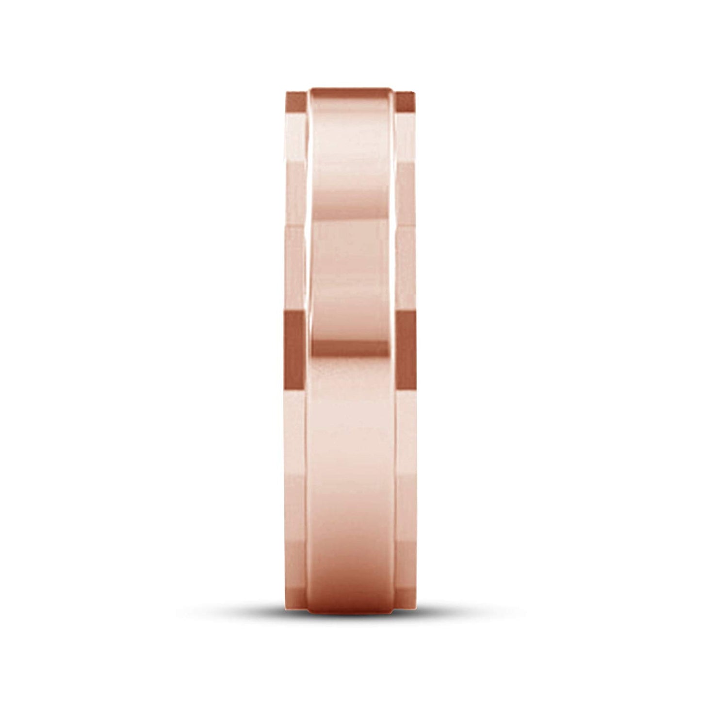 atjewels 18K Rose Gold Over 925 Sterling Silver Anniversary Band Rings For Men's MOTHER'S DAY SPECIAL OFFER - atjewels.in