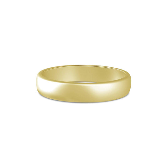 atjewels 18K Yellow Gold Over .925 Sterling Silver Anniversary Plain Band Ring For Women's MOTHER'S DAY SPECIAL OFFER - atjewels.in