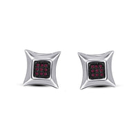 atjewels Women's Two Tone Gold Plated 925 Sterling Silver Pink Sapphire Kite Shape Stud Earrings For Daily Use MOTHER'S DAY SPECIAL OFFER - atjewels.in