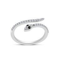 atjewels Adjustable Snake ToeRing in White Gold Plated On Sterling Silver for Women's with Pair - atjewels.in