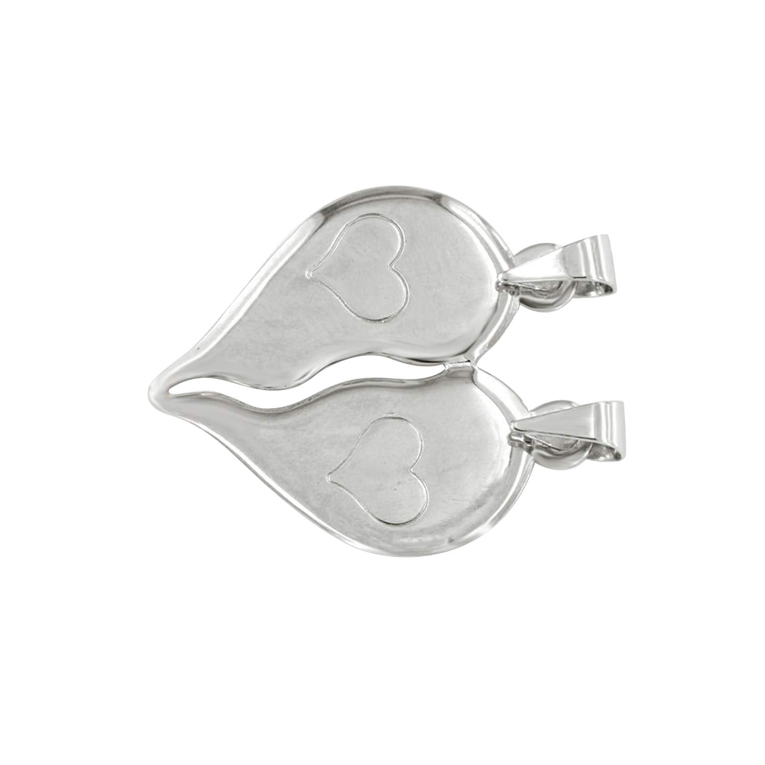 atjewels .925 Sterling Silver Brekable Heart Pendant For Men's & Women's MOTHER'S DAY SPECIAL OFFER - atjewels.in