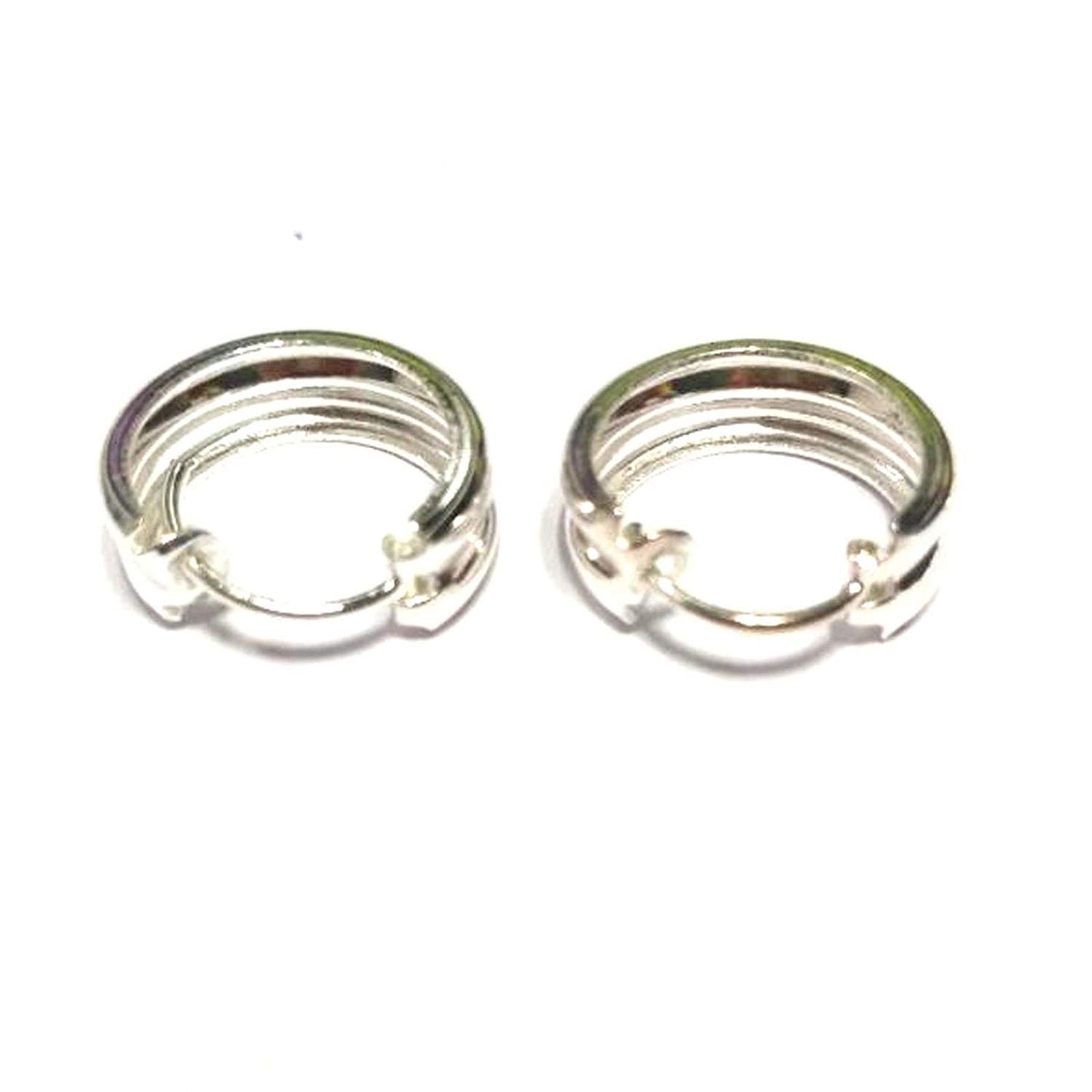 atjewels .925 Sterling Silver Hoop Earrings For Girl's and Women's For MOTHER'S DAY SPECIAL OFFER - atjewels.in