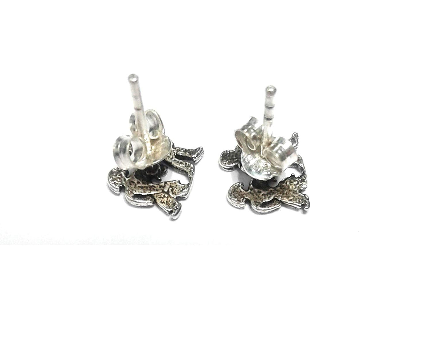 atjewels Oxidised .925 Sterling Silver Stud Earrings For Girl's and Women's For MOTHER'S DAY SPECIAL OFFER - atjewels.in