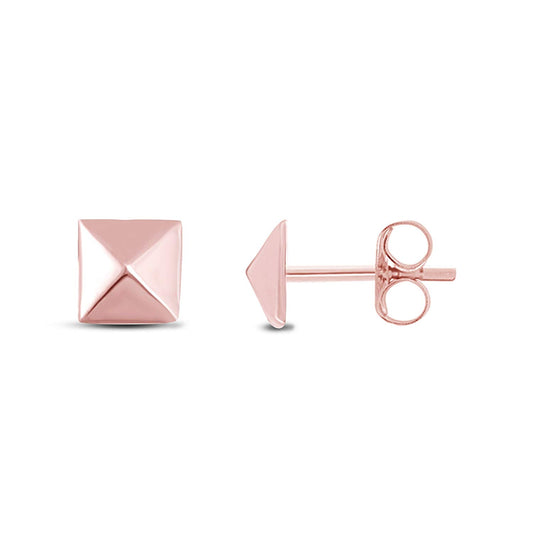 atjewels Stud Earrings in 14k Rose Gold Plated on 925 Sterling Silver MOTHER'S DAY SPECIAL OFFER - atjewels.in