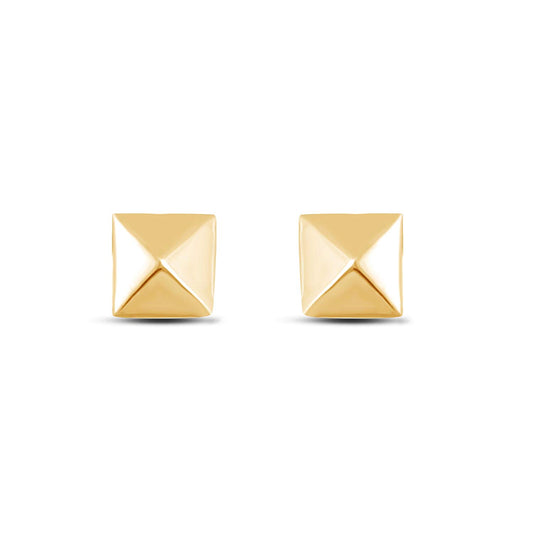 atjewels Stud Earrings in 14k Yellow Gold Plated on 925 Sterling Silver MOTHER'S DAY SPECIAL OFFER - atjewels.in