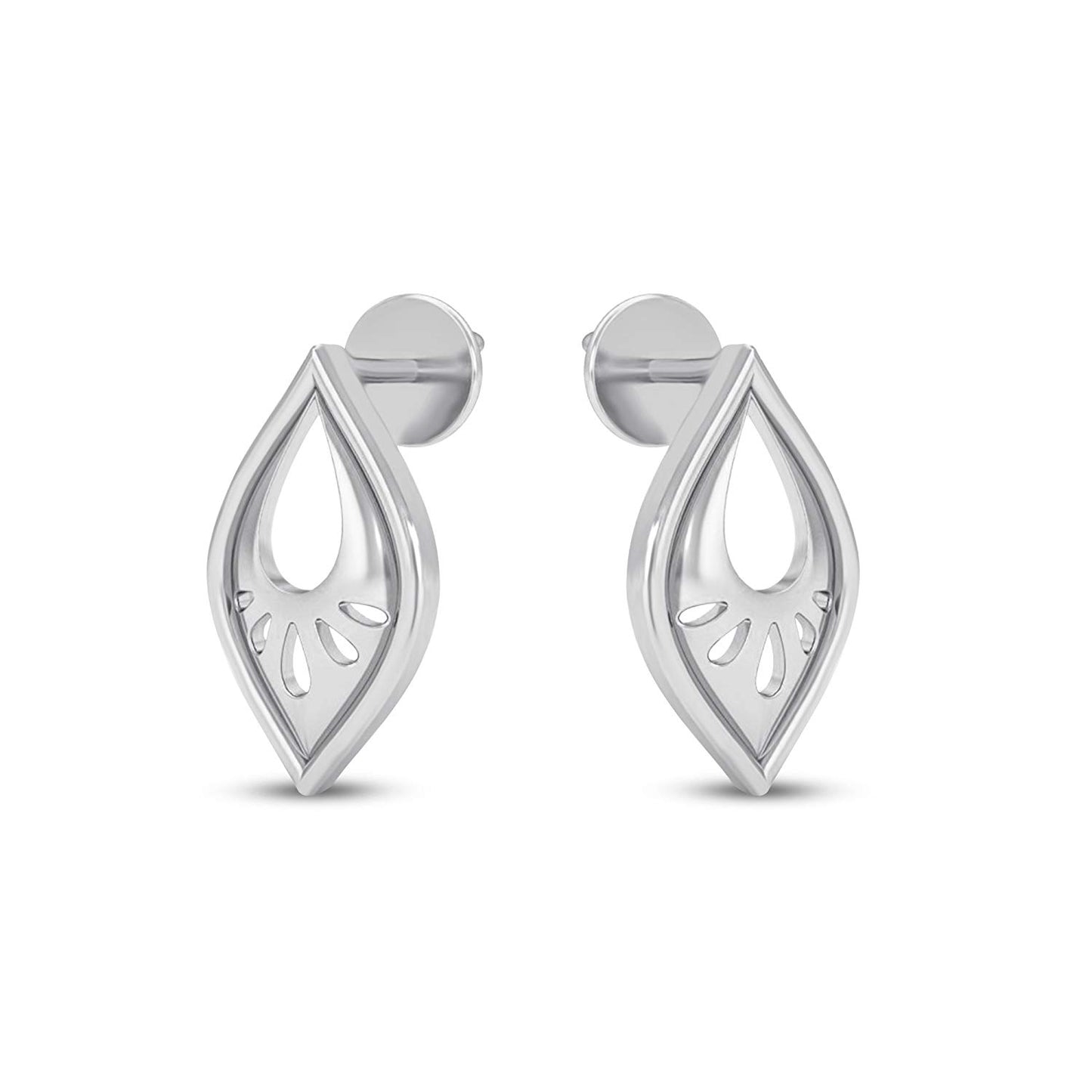 atjewels White Gold Over 925 Sterling Silver Marquise Shaped Dangle Earrings MOTHER'S DAY SPECIAL OFFER - atjewels.in