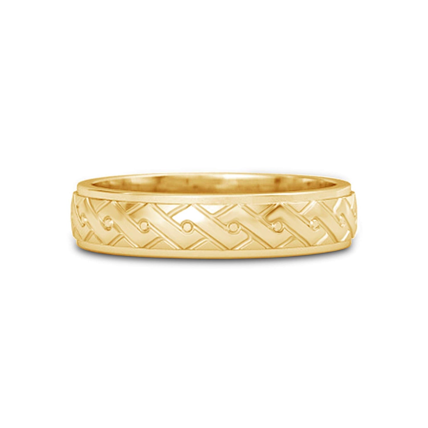 atjewels 18K Rose Gold Over 925 Sterling Silver Wedding Band Ring For Men's MOTHER'S DAY SPECIAL OFFER - atjewels.in