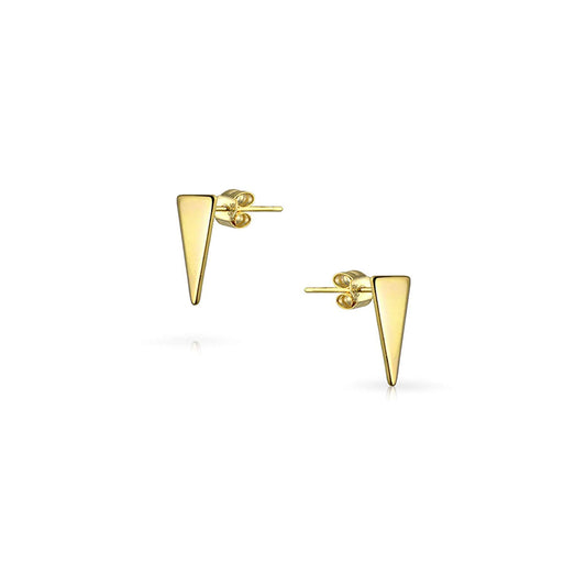 atjewels 14k Yellow Gold Plated on 925 Sterling Silver Kids Plain Stud Earrings MOTHER'S DAY SPECIAL OFFER - atjewels.in