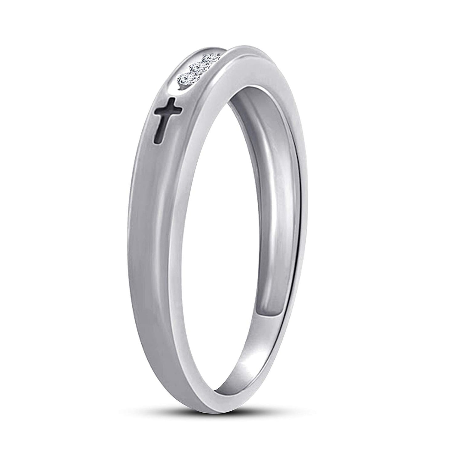 atjewels 14K White Gold Over 925 Sterling Silver White Cubic Zirconia Cocktail Bridal Ring Set Free Size MOTHER'S DAY SPECIAL OFFER - atjewels.in