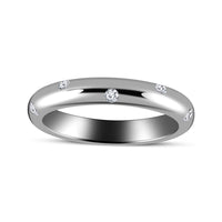 atjewels 14K White Gold Over 925 Silver White CZ Wedding Band and Engagement Ring MOTHER'S DAY SPECIAL OFFER - atjewels.in