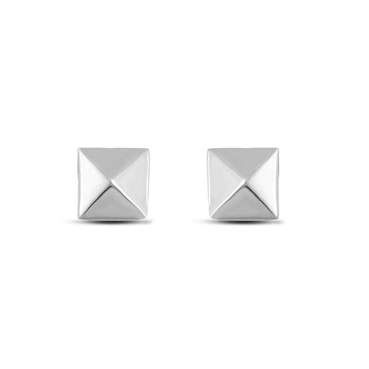 atjewels Stud Earrings in 14k White Gold Plated on 925 Sterling Silver MOTHER'S DAY SPECIAL OFFER - atjewels.in