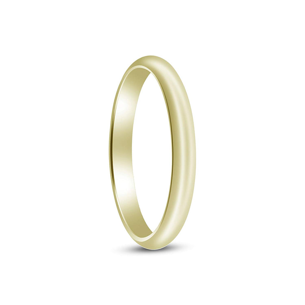 atjewels 14K Yellow Gold Over 925 Silver Anniversary Plain Band Ring For Women's MOTHER'S DAY SPECIAL OFFER - atjewels.in