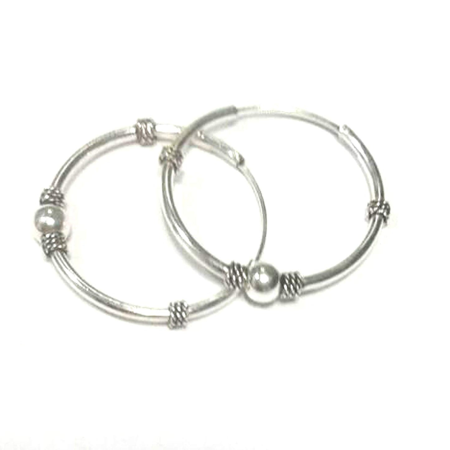 atjewels .925 Sterling Silver Hoop Earrings For Girl's and Women's For MOTHER'S DAY SPECIAL OFFER - atjewels.in