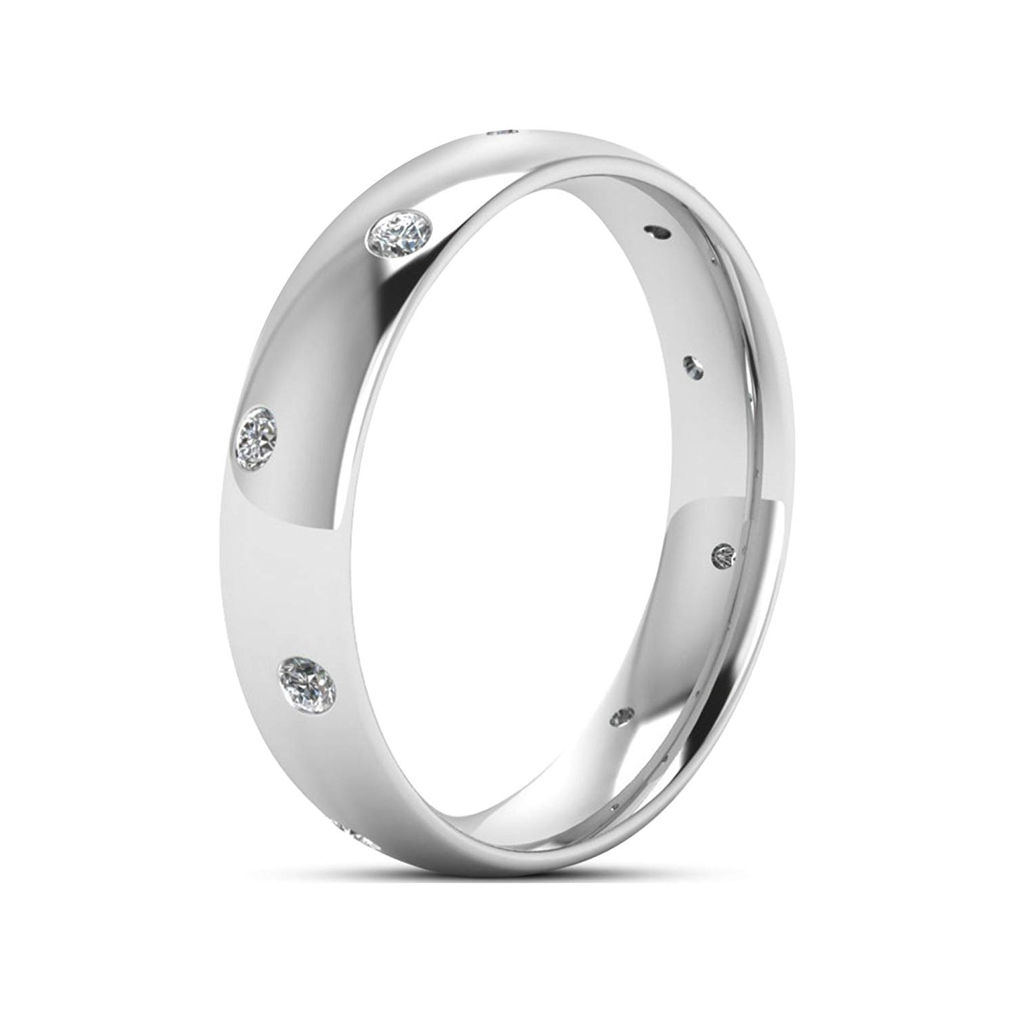 atjewels Round White Zirconia 14k Rose Gold Over .925 Sterling Eternity Band Ring Holi Special Offers MOTHER'S DAY SPECIAL OFFER - atjewels.in
