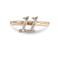 atjewels 11 Number Ring in 14K Rose Gold Over 925 Sterling Silver Round White Zirconia MOTHER'S DAY SPECIAL OFFER - atjewels.in
