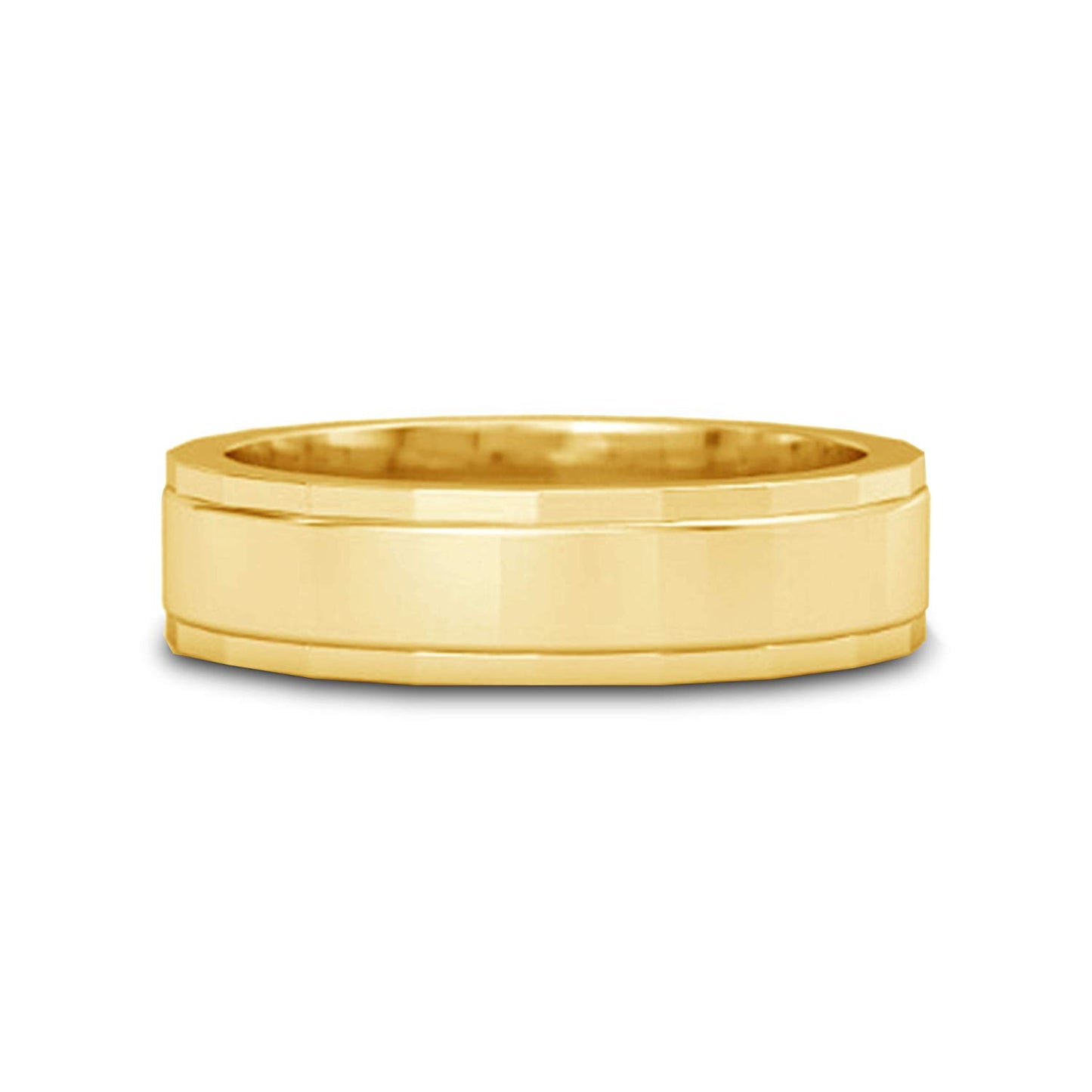 atjewels 18K Yellow Gold Over 925 Sterling Silver Anniversary Band Rings For Men's MOTHER'S DAY SPECIAL OFFER - atjewels.in