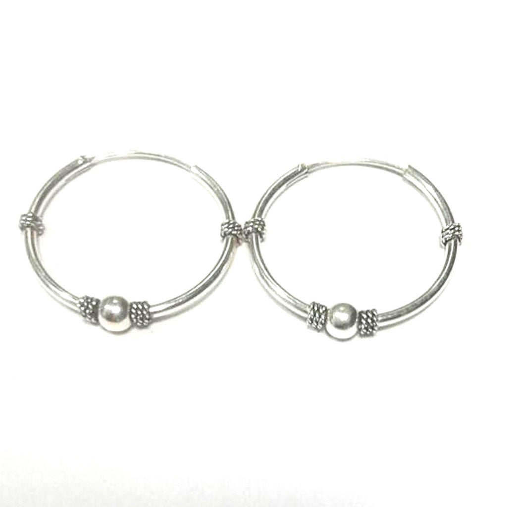 atjewels .925 Sterling Silver Hoop Earrings For Girl's and Women's For MOTHER'S DAY SPECIAL OFFER - atjewels.in