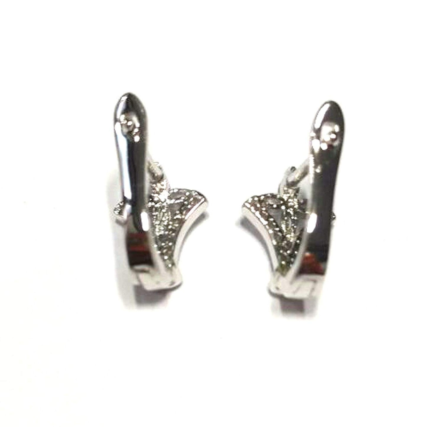 atjewels Round Cut White CZ 925 Sterling Silver Fancy Flower Hoop Earrings For Girl's and Women's For MOTHER'S DAY SPECIAL OFFER - atjewels.in