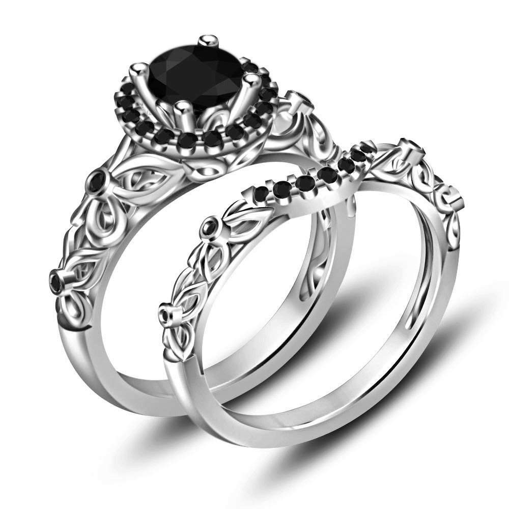 Dropship Newshe Luxury Solid 925 Sterling Silver Wedding Engagement Rings  Set to Sell Online at a Lower Price | Doba
