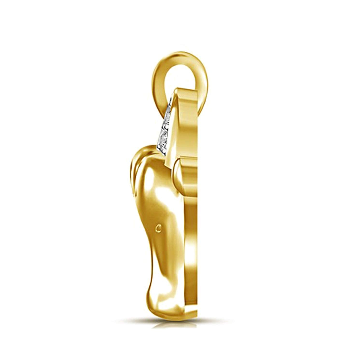 atjewels 14K Gold Over 925 Sterling Silver White CZ 12 Constellations Zodiac Pendant - atjewels.in
