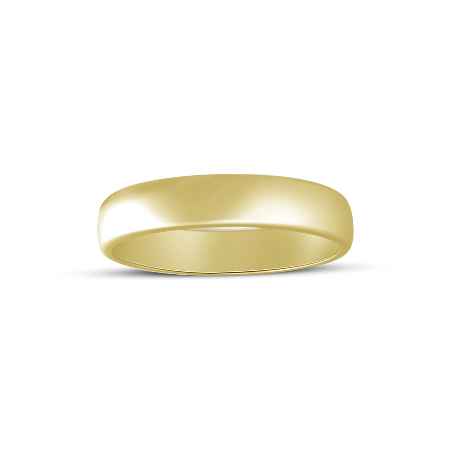 atjewels 18K Yellow Gold Over .925 Sterling Silver Anniversary Plain Band Ring For Women's MOTHER'S DAY SPECIAL OFFER - atjewels.in