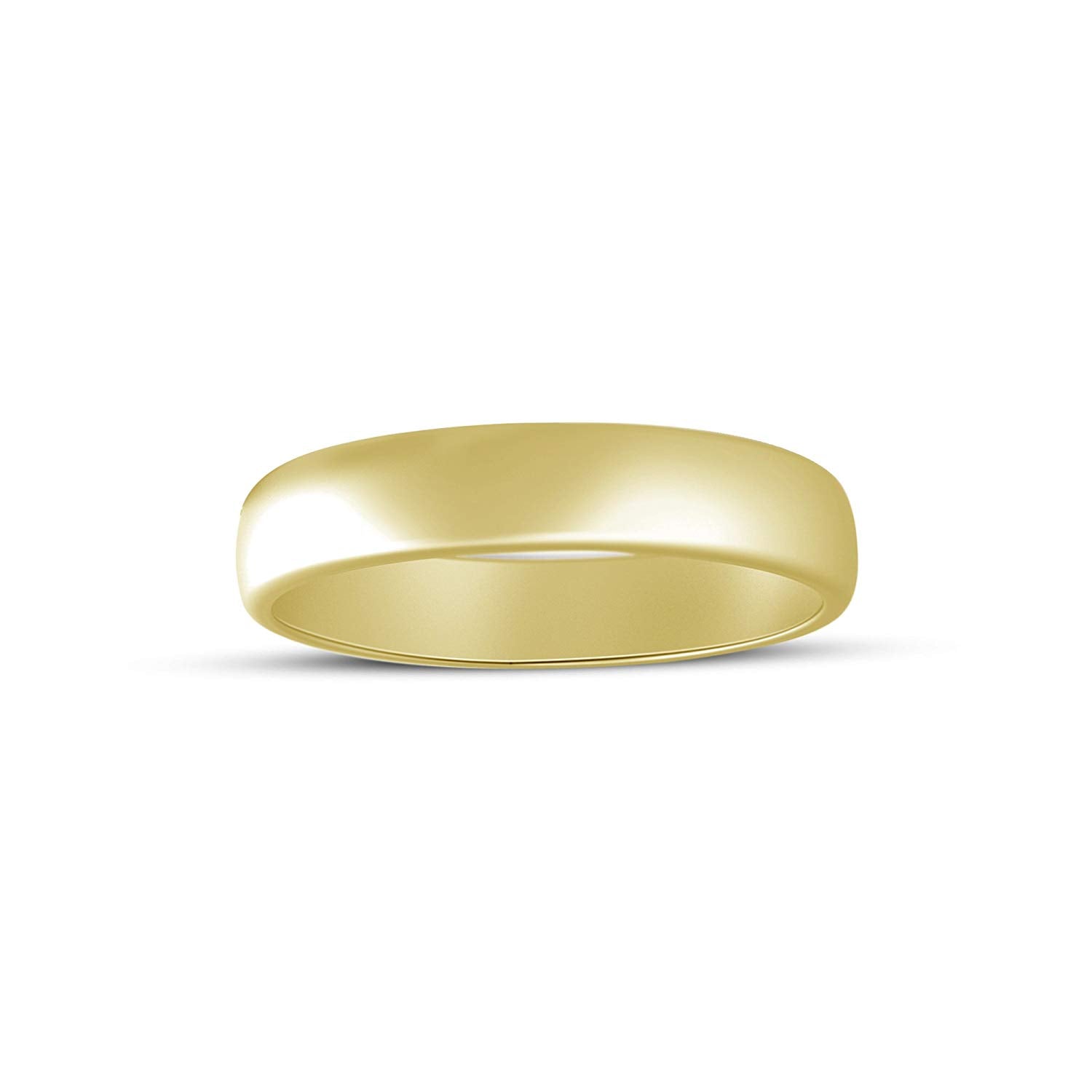 atjewels 18K Yellow Gold Over .925 Sterling Silver Anniversary Plain Band Ring For Women's MOTHER'S DAY SPECIAL OFFER - atjewels.in