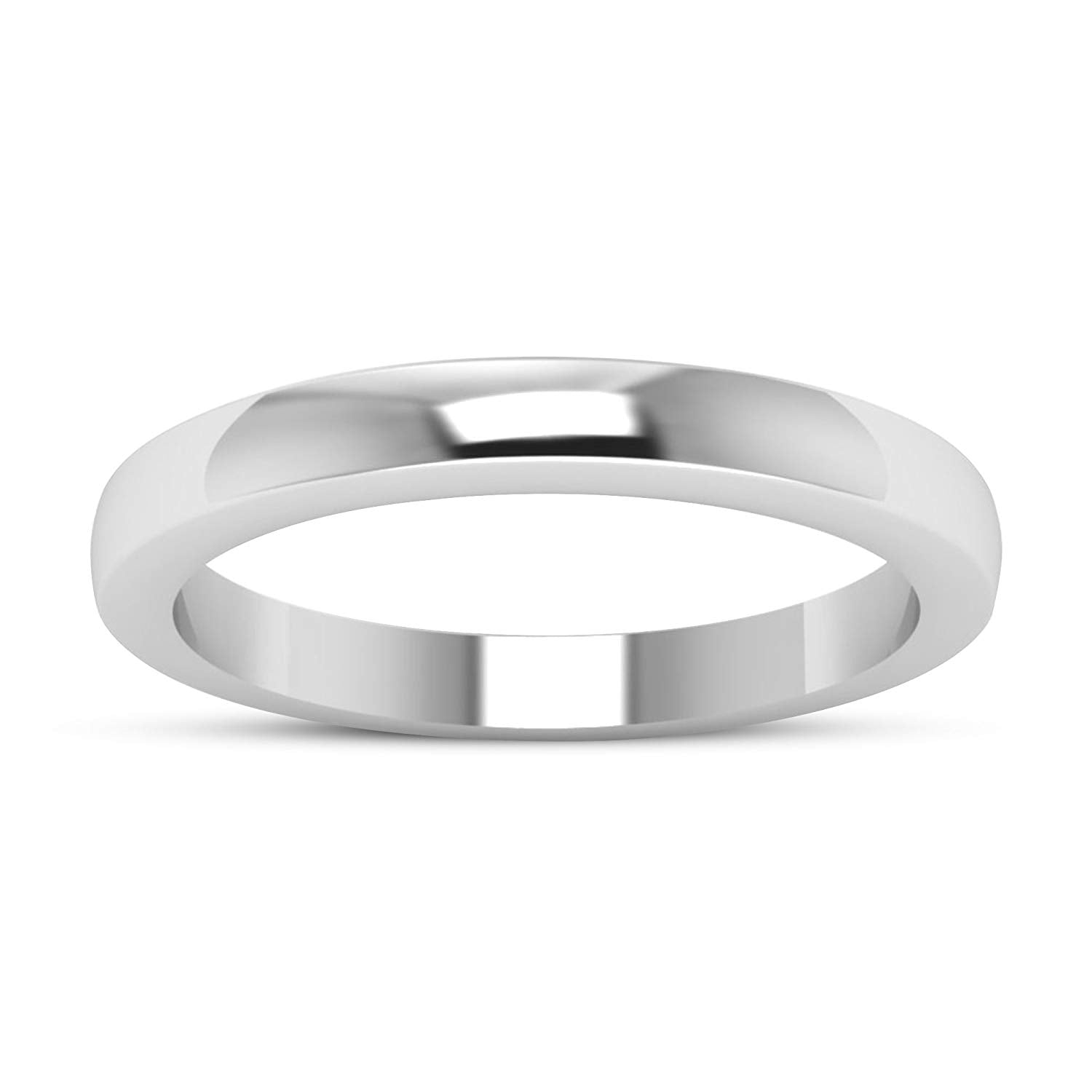 atjewels 18K White Gold Over 925 Sterling Silver Anniversary Band Rings For Men's MOTHER'S DAY SPECIAL OFFER - atjewels.in