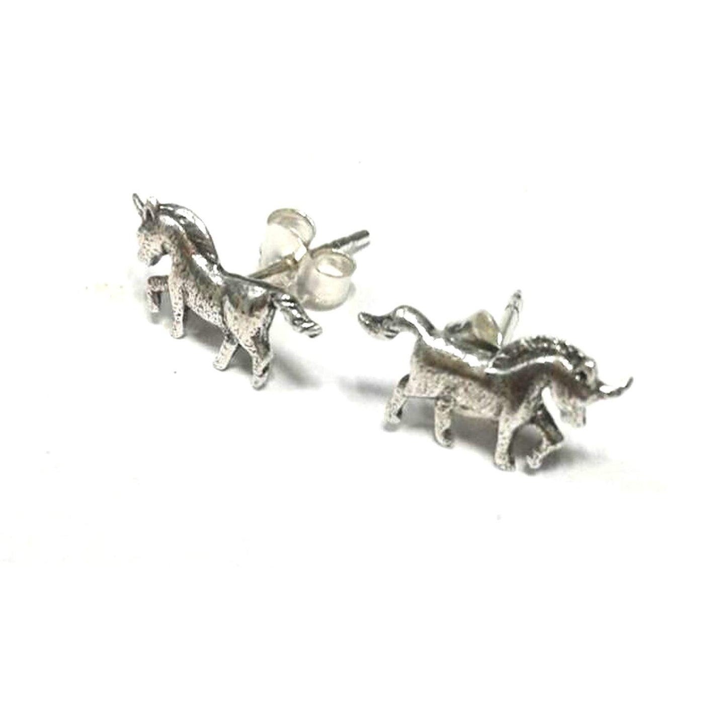 atjewels Oxidised .925 Sterling Silver Horse Stud Earrings For Girl's and Women's For MOTHER'S DAY SPECIAL OFFER - atjewels.in