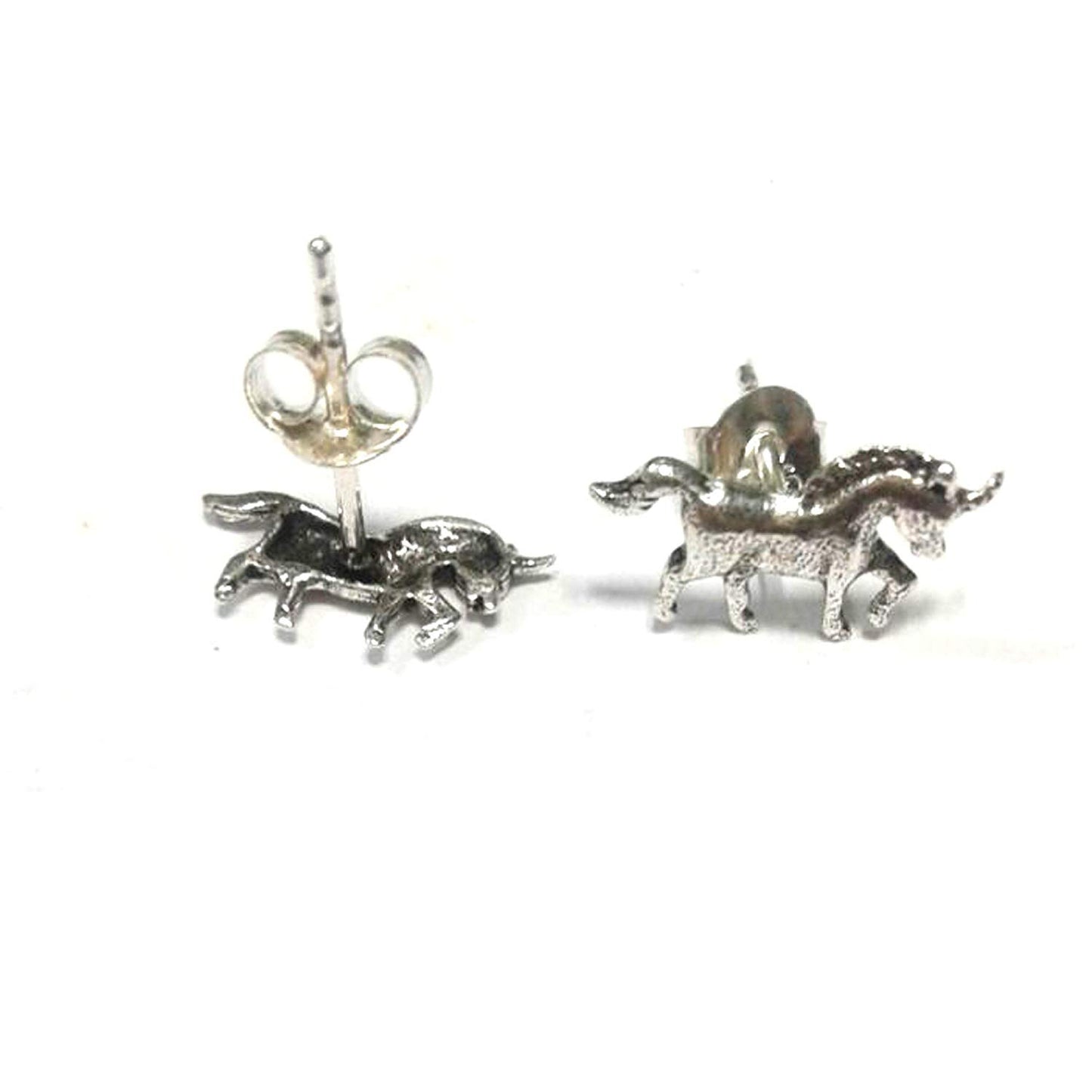 atjewels Oxidised .925 Sterling Silver Horse Stud Earrings For Girl's and Women's For MOTHER'S DAY SPECIAL OFFER - atjewels.in