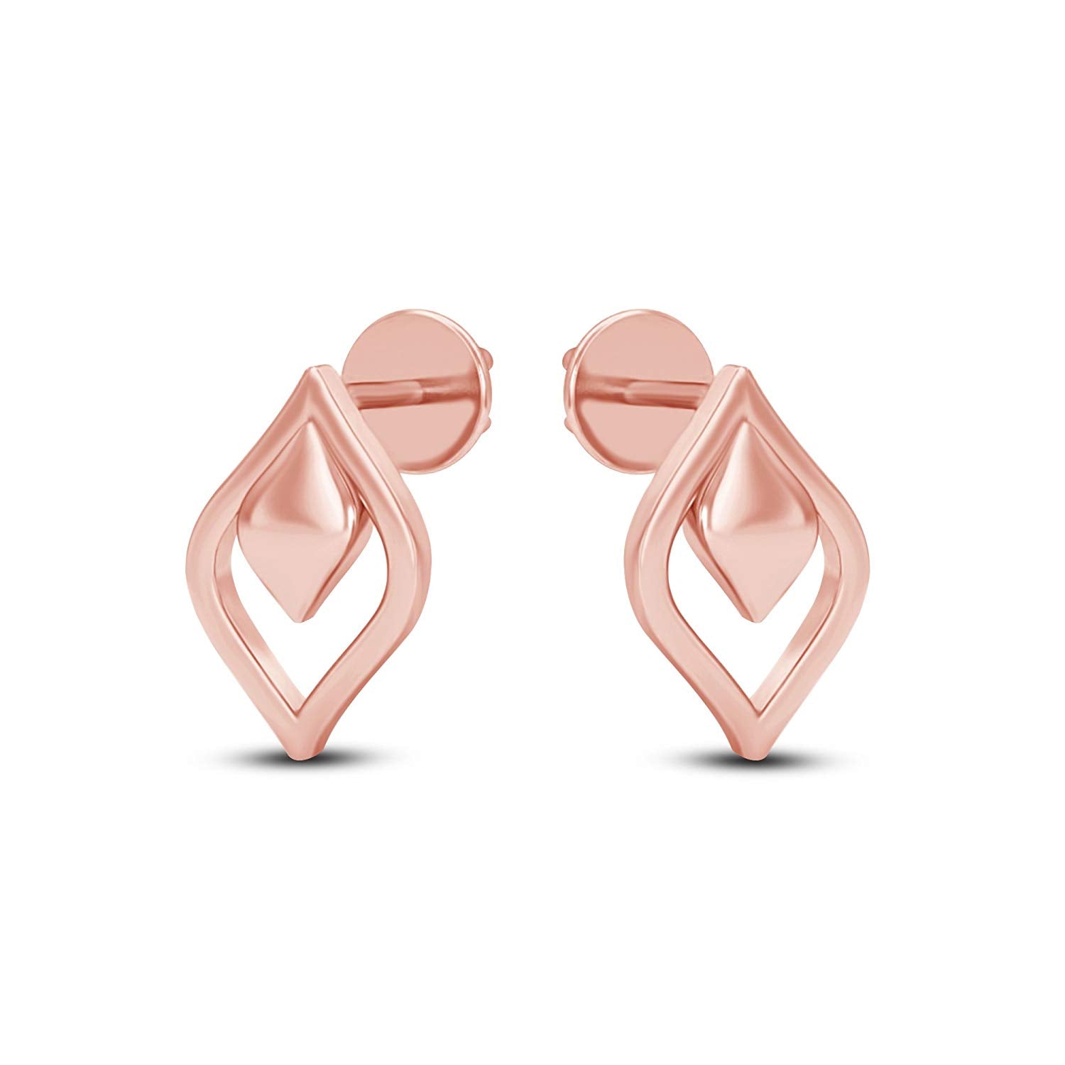 atjewels 18K Rose Gold Over 925 Silver Marquise Shaped Earrings For Women's MOTHER'S DAY SPECIAL OFFER - atjewels.in