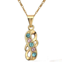 atjewels Round Aquamarine & Pink Sapphire 14k Yellow Gold Over .925 Sterling Silver Fashion Earrings, Ring & Pendant Jewelry Set For Women's/Girl's For Ganesh Chaturthi Special - atjewels.in